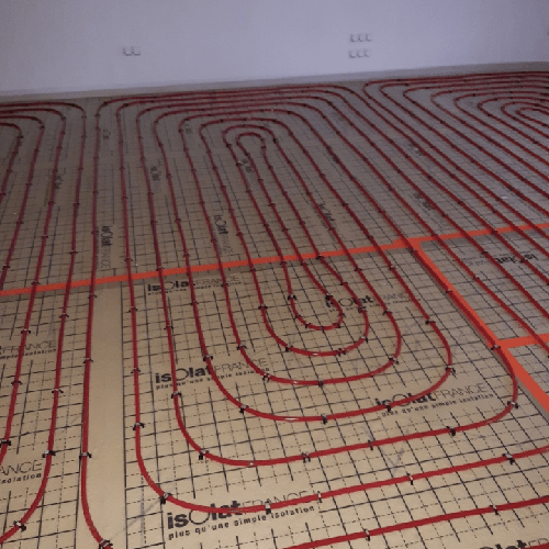 Symétrie du plancher chauffant