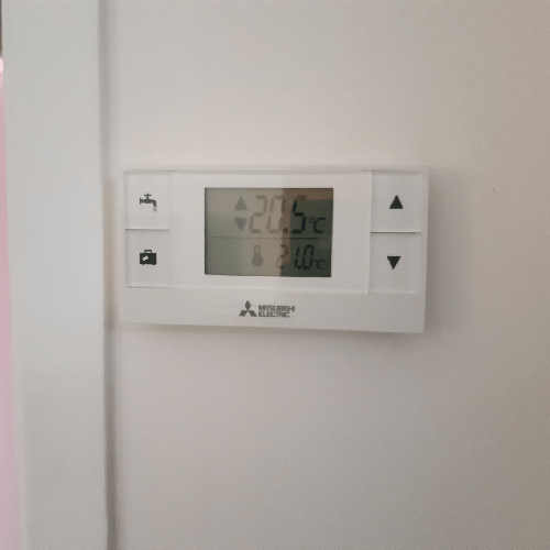 Thermostat radio installation aérothermie