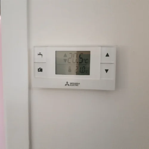 Thermostat radio installation aérothermie